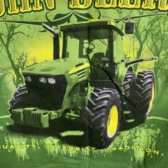 John Deere Tractor Graphic T-Shirt XL Green Quality Integrity Tradition NWOT