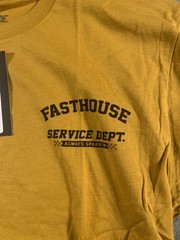 NWT FastHouse Ignite T-Shirt Vintage Gold “Always Sparkin” Spark Plug Design NEW