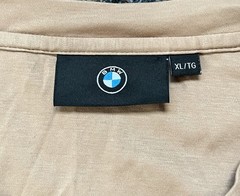 BMW Fasterpiece Men’s Long Sleeve Beige Padded Shoulder Lightweight Shirt