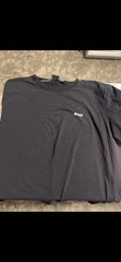 Hugo Boss Green Label Shirt Black White Men’s Size L Logo Spell Out Short Sleeve