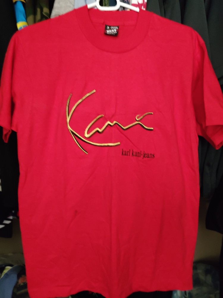 Vintage 90s Karl Kani tupac biggie ny streetwear embroidered logo shirt usa