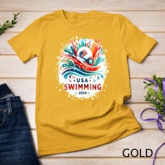 USA 2024 United States Athlete American Swimming 2024 USA Unisex T-shirt
