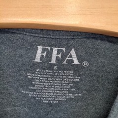 FFA Men’s I Can We Will T-Shirt Gray Small Long Sleeve Crew Neck Polycotton