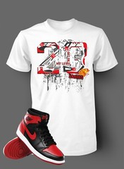 23 Bred Graphic T Get On My Level Sport Basketball Tee Shirt StreetWear Hip Hop