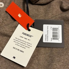 NEW The Normal Brand Puremeso Everyday Henley Taupe Mens Size L-T Long Sleeve