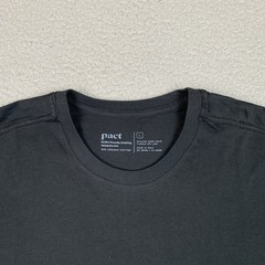 NWT Pact Organic T Shirt Men’s Size L Black Short Sleeve Crewneck Cotton Large