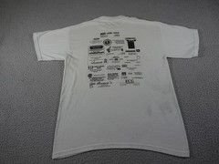 Vintage Fire Truck Shirt Mens Medium White Country Music Guitar Jamboree Fire