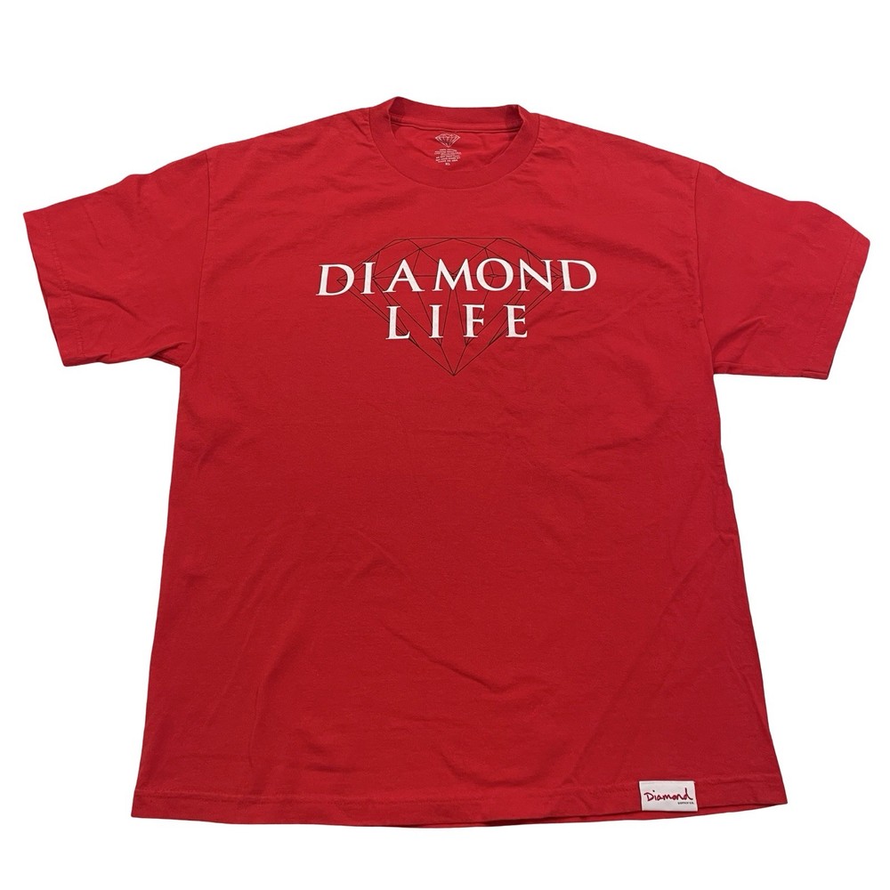 Diamond Supply Co. Diamond Life Chest Logo Size XL White Tee (Retail $35)
