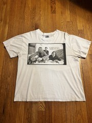 Original 1996 Nirvana Australian Tour T Shirt Size L Kurt Cobain
