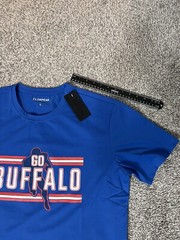 Clorpeak Mens City Classic Football Go Buffalo Blue Tee Shirt Sz US L New