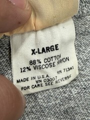 Vintage 80s L.L. Bean Blank Single Stitch T-Shirt Grey XL Cotton Rayon Blend