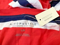 Aéropostale SOFT CLASSIC T SHIRT TEE PINK WHITE BLUE UNISEX L $24.50 ⭐️NWT⭐️