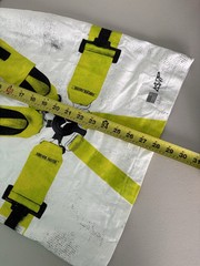 Puma A$Ap Rocky Distressed Seat Belt Graphic White Lime Green T Shirt SAMPLE XXS