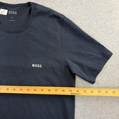 Hugo Boss Shirt Mens XL Blue Short Sleeve Crew Neck Logo Basic Tee Casual Adult