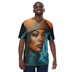 Futuristic African Lady Allover Print Unisex T-Shirt XS – 2X