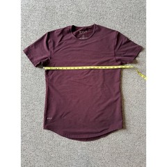 Bylt Drop Cut Lux Tee Mens Maroon Polkadot Size Medium
