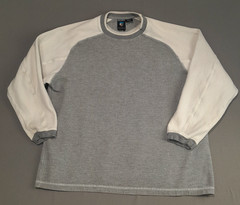 Kuhl Henley Shirt Mens L Gray Konflict Waffle Knit Thumb Hole Outdoor Base Layer