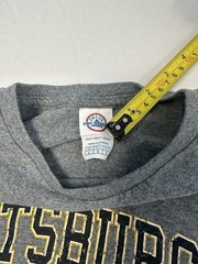 Vintage Pro Player Pittsburgh Football 6-Time World Champions Grey T-Shirt