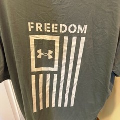 Under Armour Tshirt Mens 3XL UA Freedom Flag Athletic Short Sleeve 1370810 NWT
