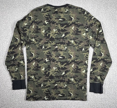 Polo Ralph Lauren Shirt Mens Large Camo Thermal Base Long Sleeve Hiking Outdoor