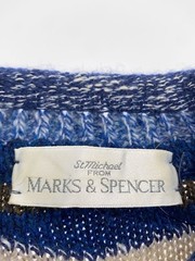 Other brands: MARK&SPENCER knit sweater (thick), XL, wool, multi-color, all-over