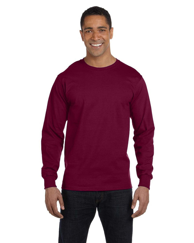 Gildan Adult 5.5 oz. 50/50 Cotton Polyester Long Sleeves T-Shirt G840 S-3XL