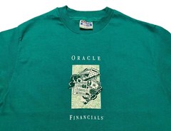 Vintage Hanes Beefy-T 1979 Oracle Financials Men T-Shirt Single Stitch M(38-40)