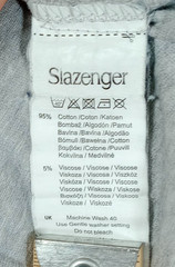 Slazenger T-Shirt Men’s UK Size L Grey Short Sleeve Crew Neck Contrasting Trim