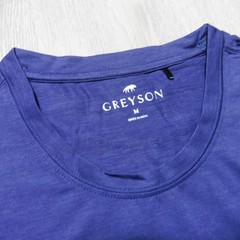GREYSON Mens M MEDIUM GUIDE SPORT T SHIRT PERFORMANCE GOLF TEE MALTESE BLUE