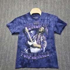 Liquid Blue Jimi Hendrix Purple Haze T-Shirt Mens Medium Tie Dye Rock Tee Guitar