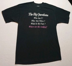 VTG Mens L Single Stitch Black T Shirt Funny Baking Comedy Shirt