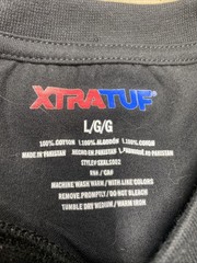 XTRATUF Men’s Large Long Sleeve Graphic (on back) Tee Alaska Fishing Black