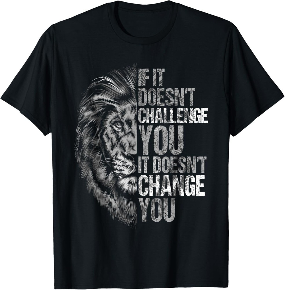 Motivation Workout And Gym Quotes Lion Mindset Training Gift Unisex T-Shirt