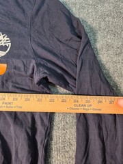 Timberland Graphic T Shirt Mens Sz XL Blue 100% Cotton Long Sleeve Regular Fit
