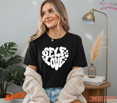 Unisex Self Love Retro Heart T shirt Men T shirt Women valanity Romantic