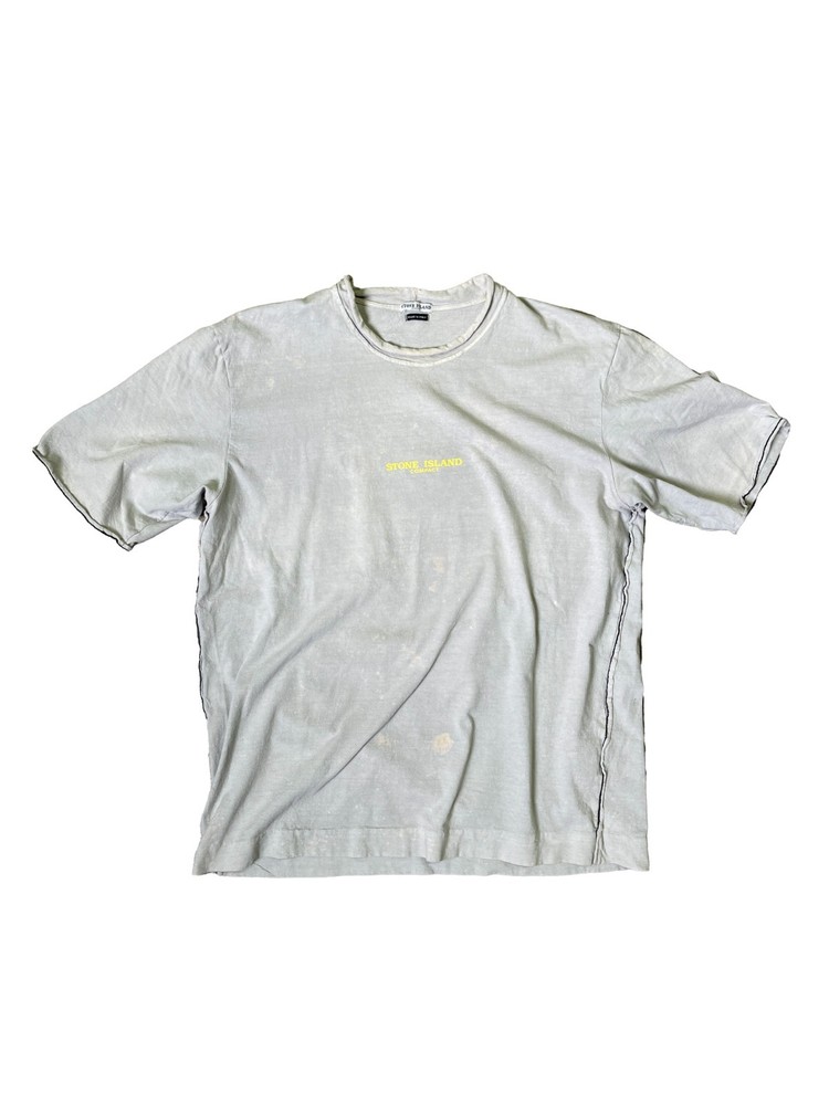 Stone Island Compact Tee Archive Heavyweight High Quality Logo Size M
