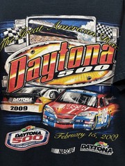 Vintage 2000s Racing T-shirt Size Large Black Daytona 500 Race 2009