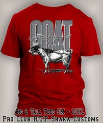 GOAT Greatest of All Time Sneaker Tee Shirt Big Tall Sport Pro Club Shaka RTP T