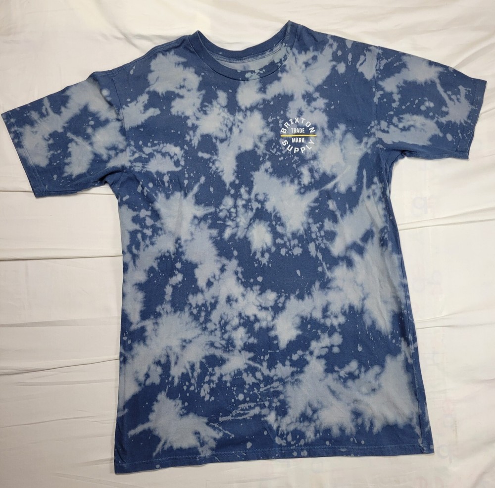 Brixton T Shirt Men’s XL Logo Front And Back Tie Dye Standard Fit