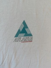 New Look Shirt Mens Medium White Green Atlanta United Short Sleeve Casual FLAW