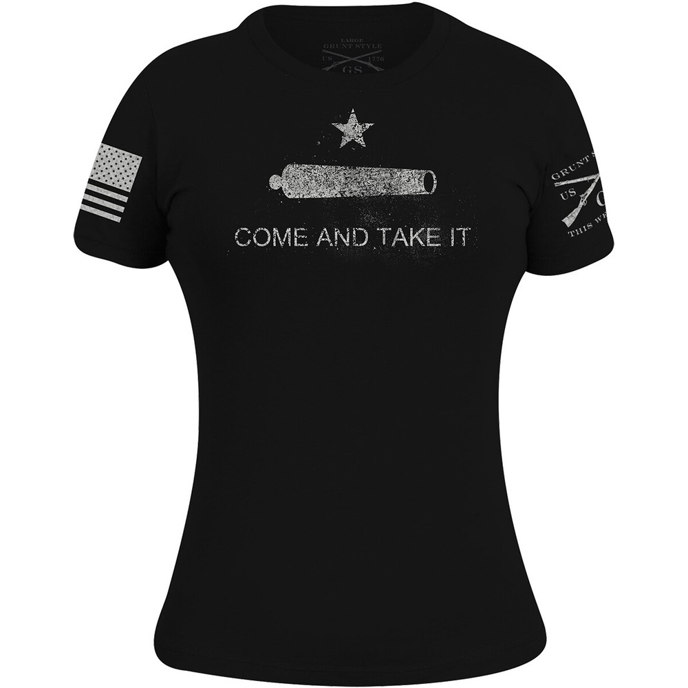 Grunt Style Women’s Come And Take It T-Shirt – Black