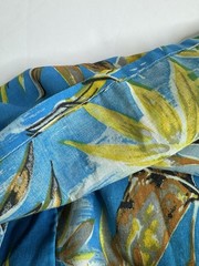 Vtg 60s 70s Weldon Hawaiian Print Mens Shirt Pajama Sz L/XL