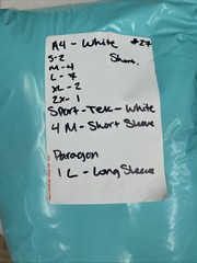 21 White Polyester Performance Tees Tshirts Adult Mixed Lot A4 Sport-Tek Paragon