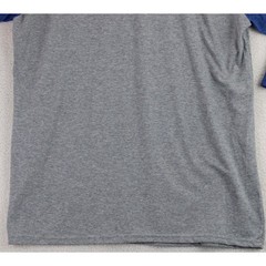 Jezees Blend Chicago Windy City Baseball T-Shirt Mens XL Gray Blue Raglan