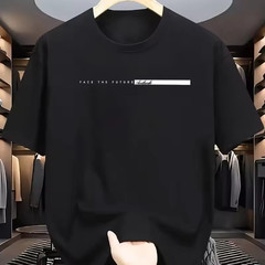 Oversized Men’s Cotton Y2K T-Shirt Lightweight Breathable High Street Casual Tee