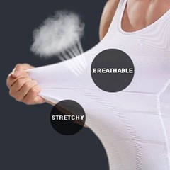 Men Cooling Weighted Workout Shaping Vest Weight Loss Slim Sleeveless Tank Top
