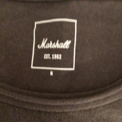 Marshall Amplification Logo T-Shirt Women Live For Music M Band Music Grunge