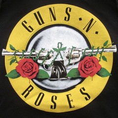 Guns N’ Roses Official Logo T-Shirt Jersey Original Black Rock T-Shirt