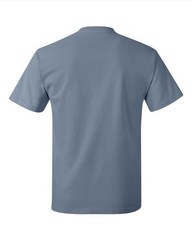 Hanes 5250 4XL Authentic Short Sleeve Men’s Cotton T-Shirt Stonewashed Blue