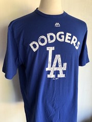 LOS ANGELES DODGERS Official Majestic Select Collection LAD T-Shirt Size Large